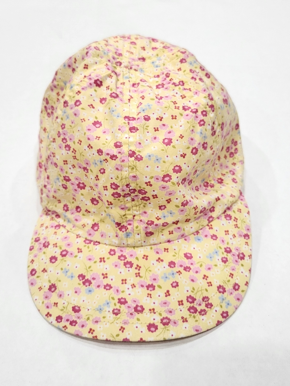 Sonoma Toddler Girls 2-4T 100% Cotton Yellow Floral Hat Cap Summer Kids Vacation